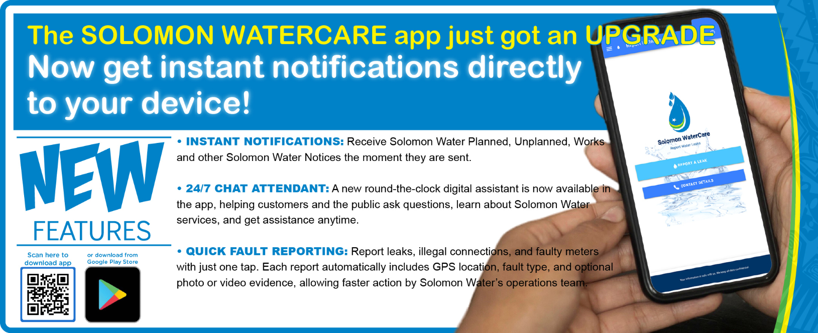 Solomon Water App Now Sends Instant...